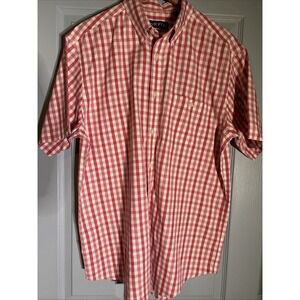Orvis Button Down Shirt Mens Sz Large Short Sleeve Hiking Fishing. Wrinkle Free.